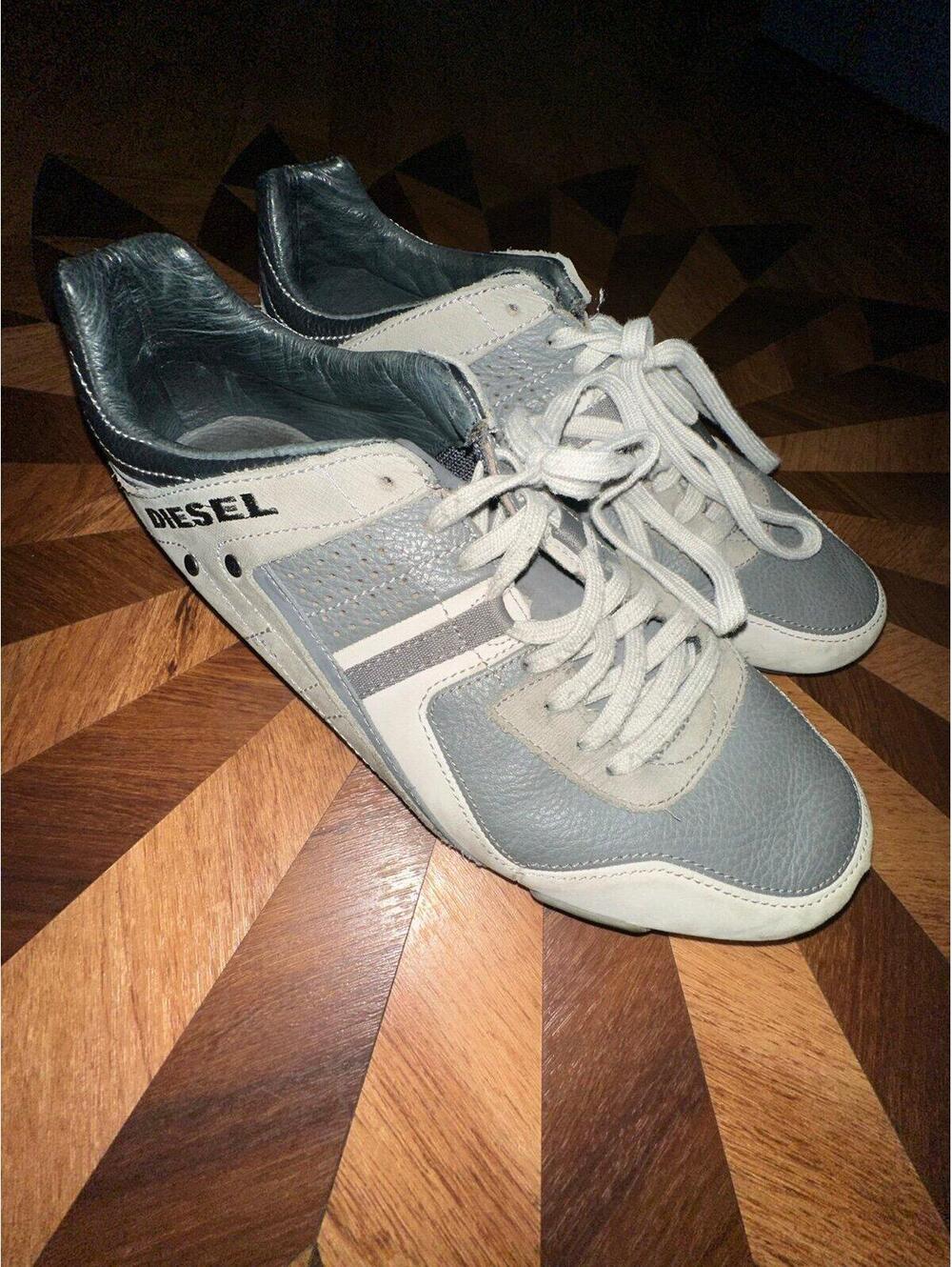VTG Y2K Diesel Mens Shoes Size 10 Korbin II Gray